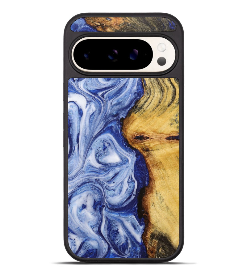 Pixel 9 Pro XL Wood+Resin Phone Case - Robin (Blue, 711147)