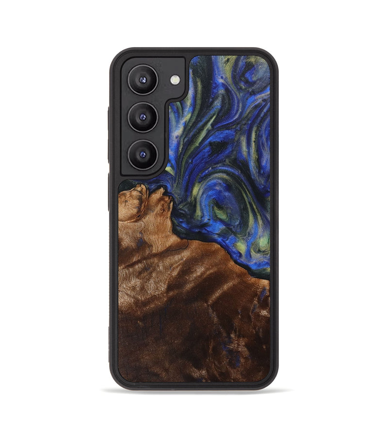 Galaxy S23 Wood+Resin Phone Case - Kassandra (Blue, 711160)