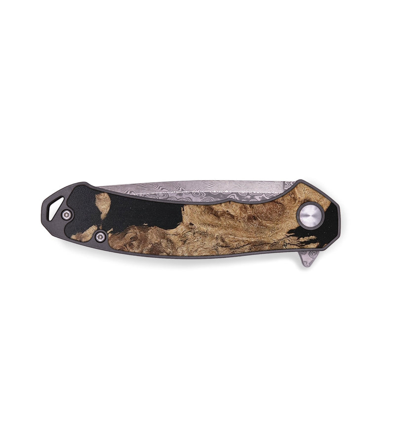 EDC Wood+Resin Pocket Knife - Randall (Pure Black, 711198)