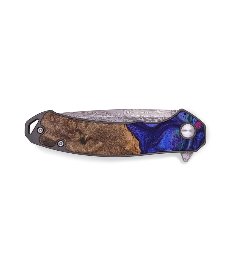 EDC Wood+Resin Pocket Knife - Harlow (Purple, 711211)