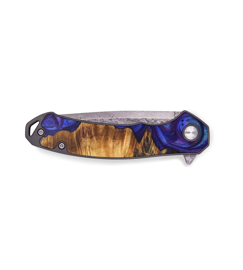 EDC Wood+Resin Pocket Knife - Vernon (Purple, 711212)