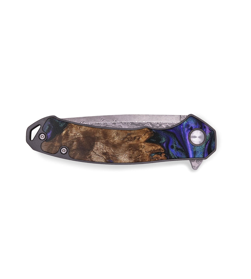EDC Wood+Resin Pocket Knife - Christi (Purple, 711218)