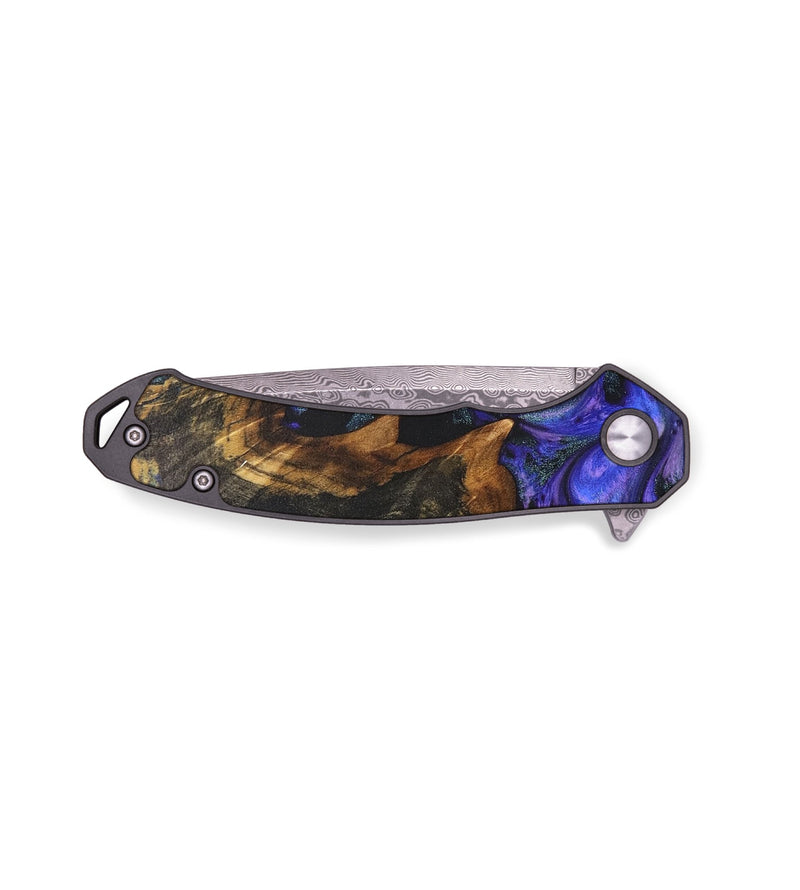 EDC Wood+Resin Pocket Knife - Kyla (Purple, 711220)