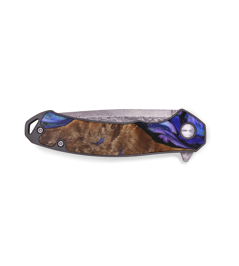 EDC Wood+Resin Pocket Knife - Thelma (Purple, 711221)