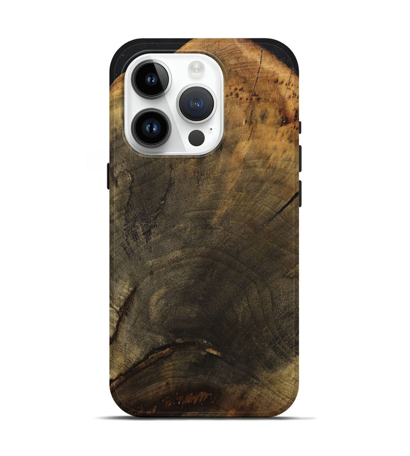 iPhone 15 Pro Wood+Resin Live Edge Phone Case - Layla (Wood Burl, 711300)