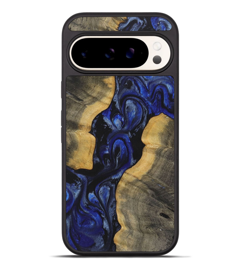 Pixel 9 Pro XL Wood+Resin Phone Case - Clayton (Blue, 711347)