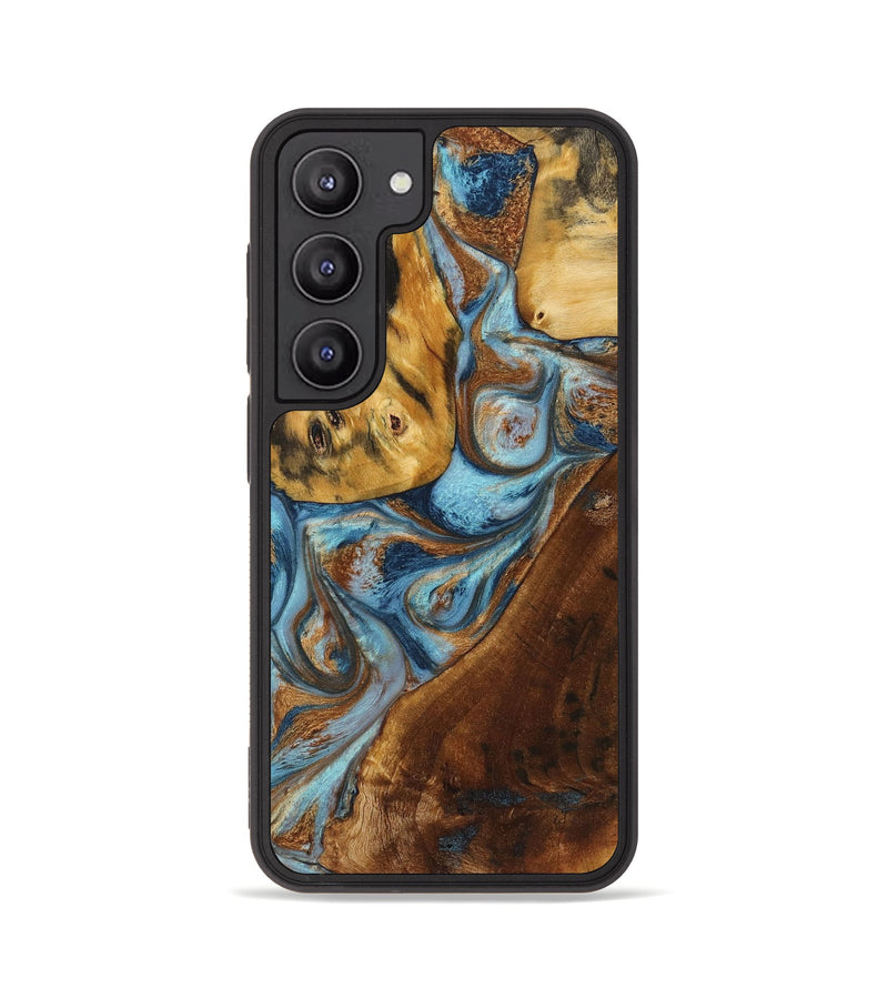 Galaxy S23 Wood+Resin Phone Case - Christian (Pattern, 711394)