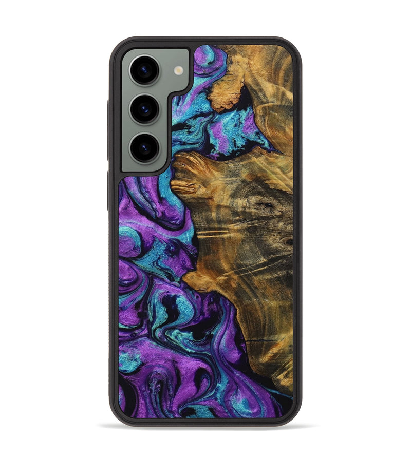 Galaxy S23 Plus Wood+Resin Phone Case - Katherine (Purple, 711591)