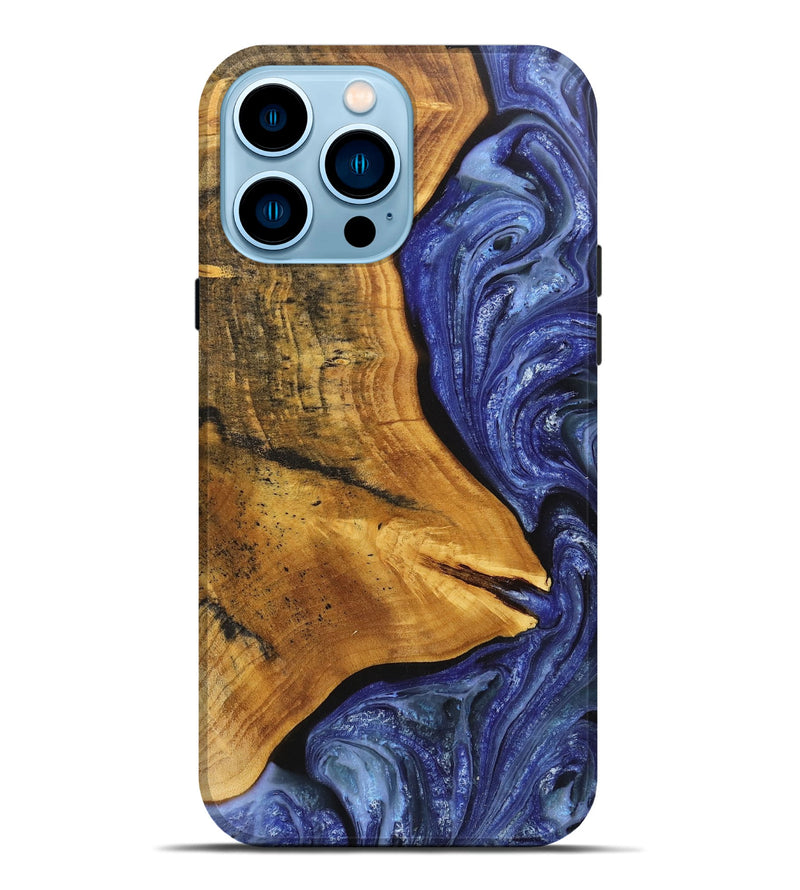 iPhone 14 Pro Max Wood+Resin Live Edge Phone Case - Max (Purple, 711665)