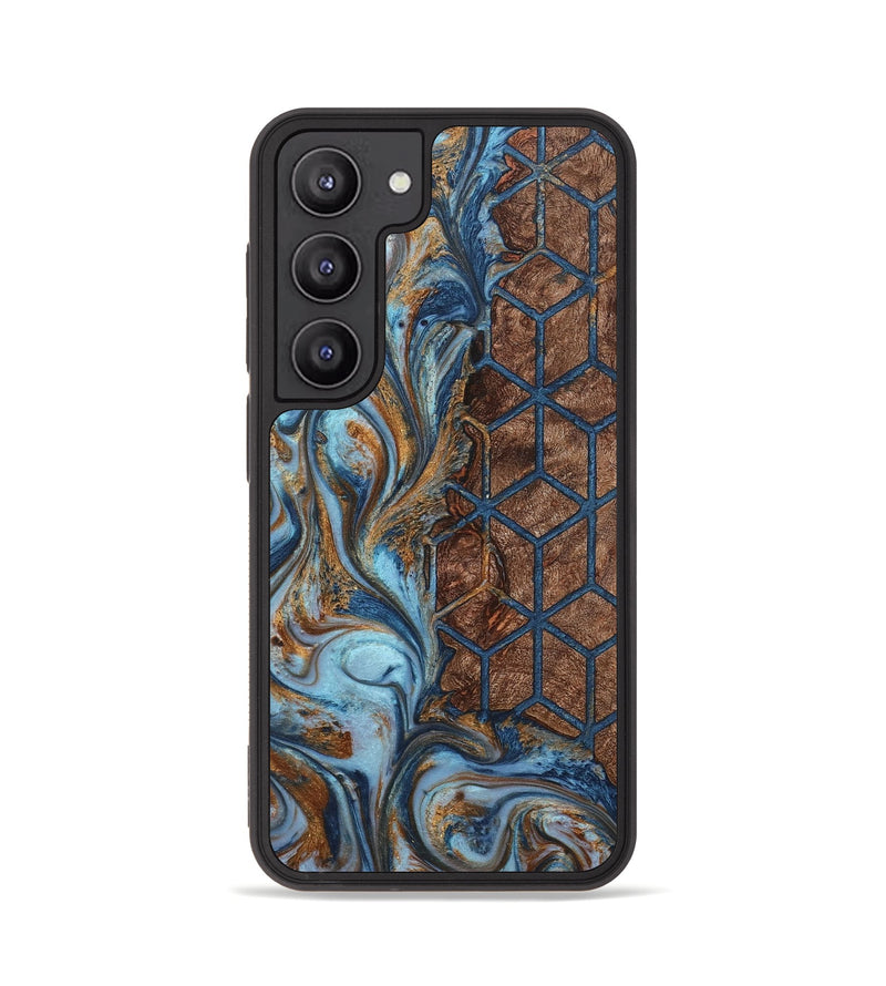 Galaxy S23 Wood+Resin Phone Case - Archie (Pattern, 711822)