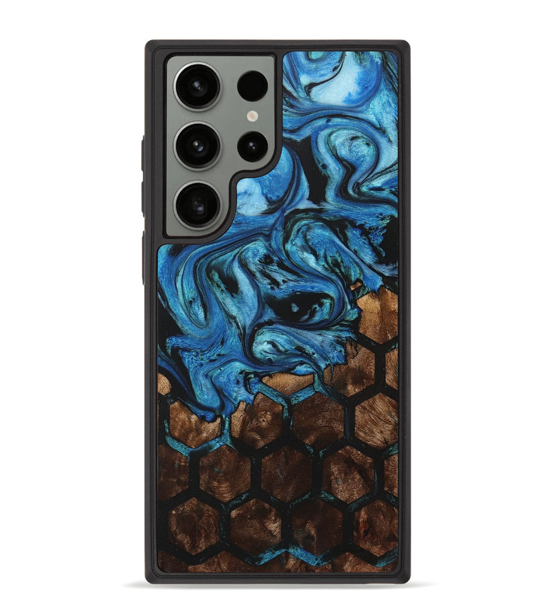 Galaxy S23 Ultra Wood+Resin Phone Case - Angelique (Pattern, 711831)