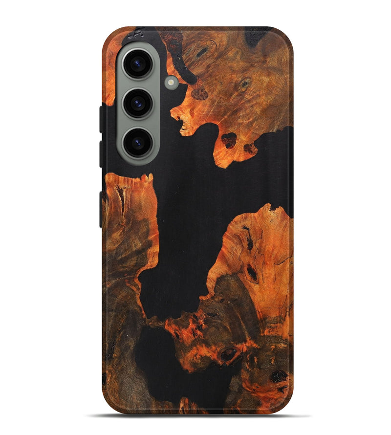 Galaxy S24 Plus Wood+Resin Live Edge Phone Case - Elaine (Pure Black, 711888)