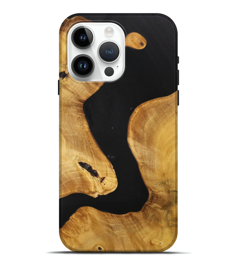iPhone 15 Pro Max Wood+Resin Live Edge Phone Case - Zaiden (Mosaic, 711922)