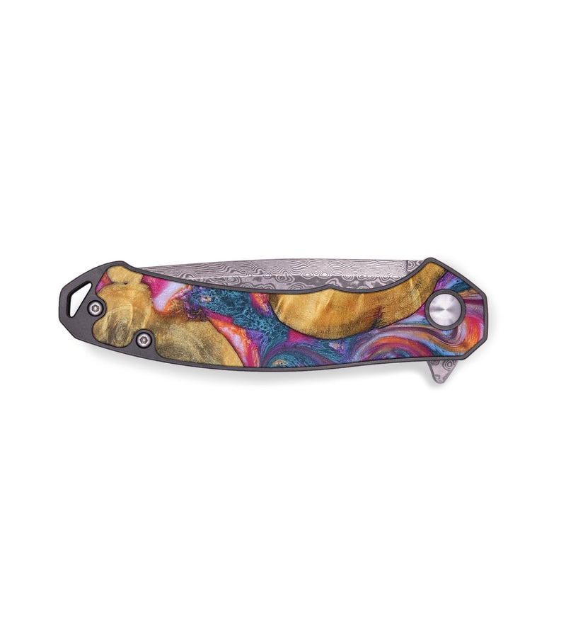 EDC Wood+Resin Pocket Knife - Alejandro (Purple, 711965)