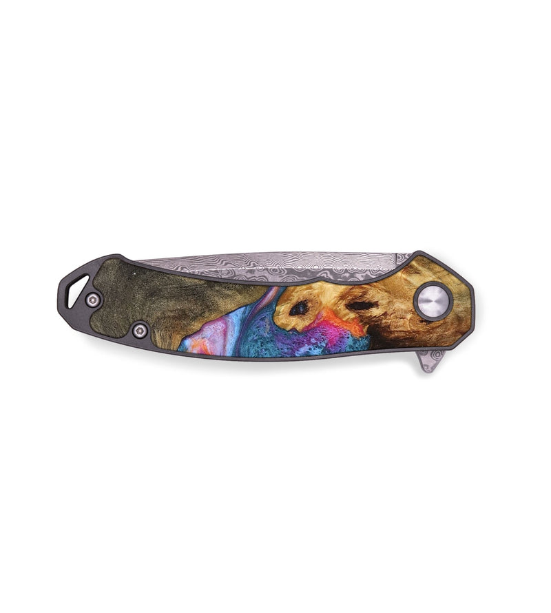 EDC Wood+Resin Pocket Knife - Emery (Purple, 711967)