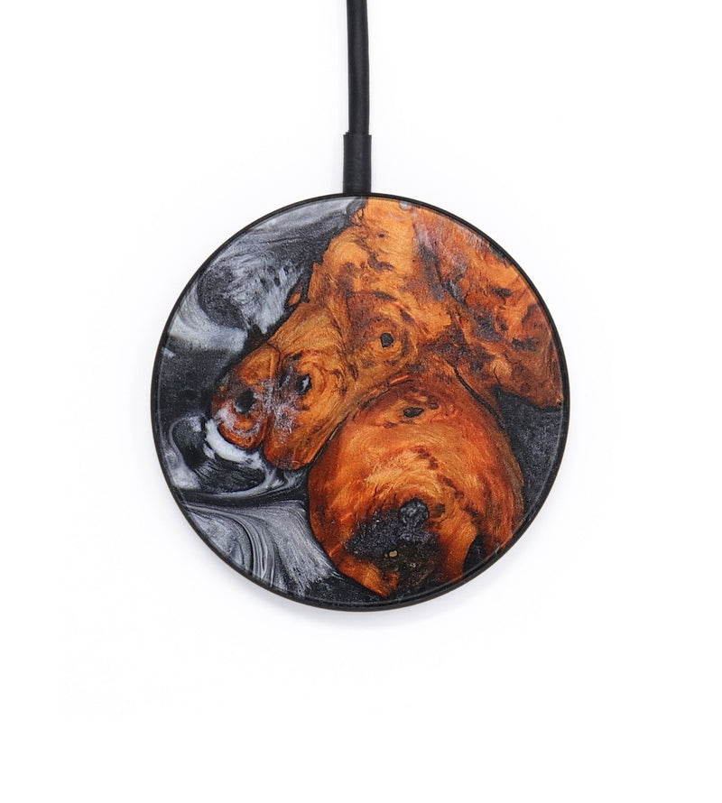 Circle Wood+Resin Wireless Charger - Stella (Black & White, 711974)