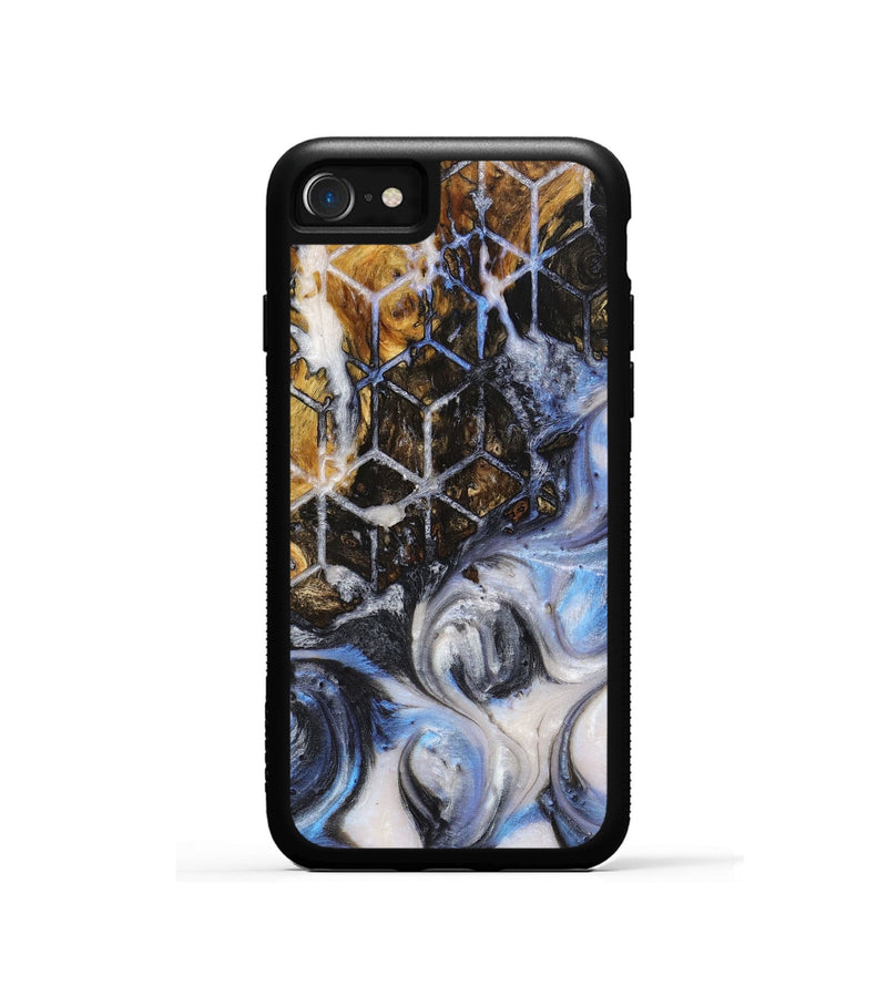 iPhone SE Wood+Resin Phone Case - Lane (Pattern, 712027)