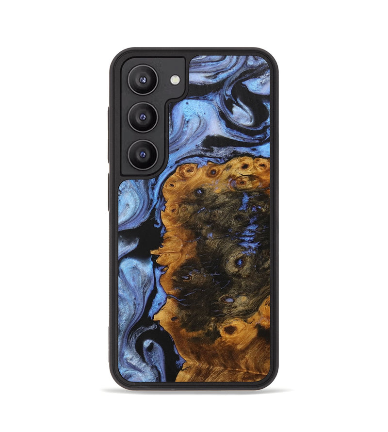 Galaxy S23 Wood+Resin Phone Case - Richard (Blue, 712045)