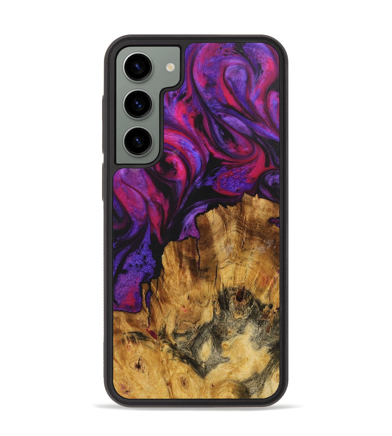 Galaxy S23 Plus Wood+Resin Phone Case - Sonya (Purple, 712096)