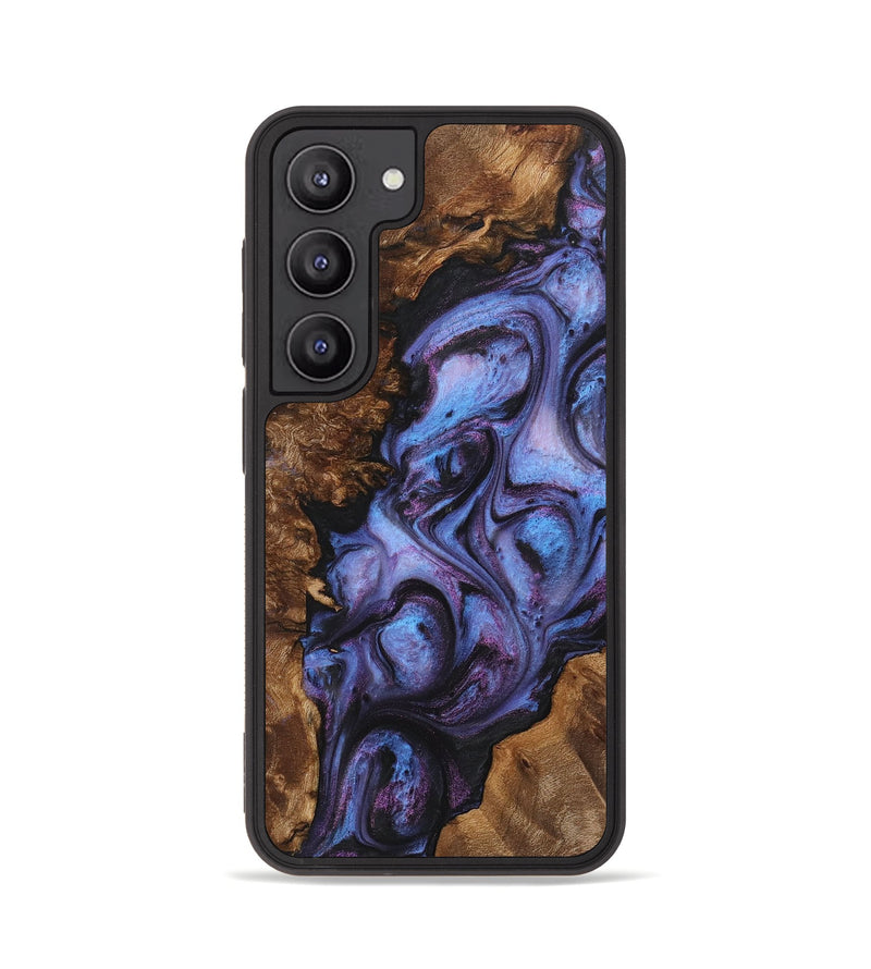 Galaxy S23 Wood+Resin Phone Case - Rita (Purple, 712165)