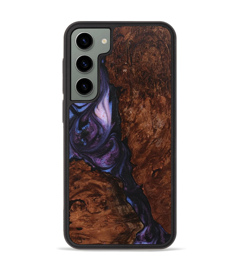 Galaxy S23 Plus Wood+Resin Phone Case - Lacey (Purple, 712170)