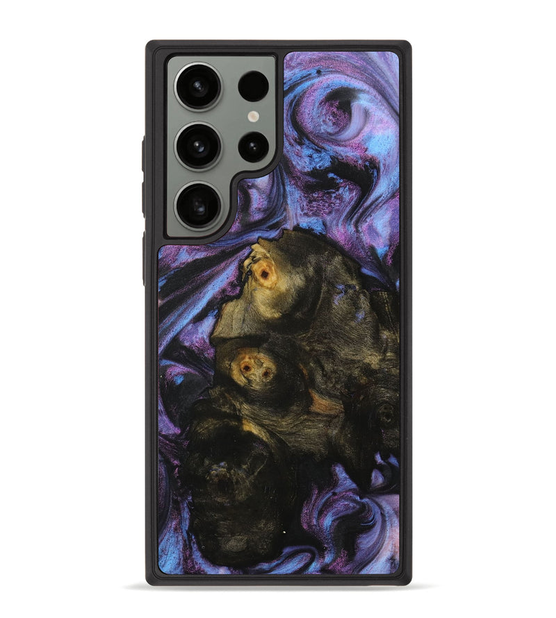 Galaxy S23 Ultra Wood+Resin Phone Case - Lizbeth (Purple, 712173)