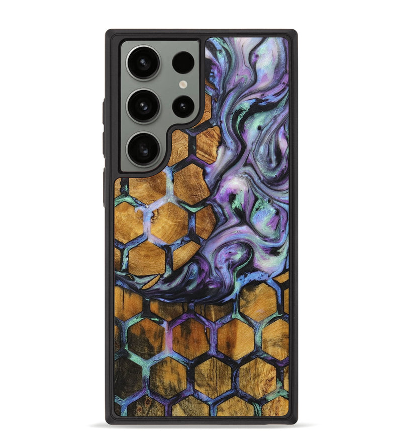 Galaxy S23 Ultra Wood+Resin Phone Case - Ivy (Pattern, 712212)