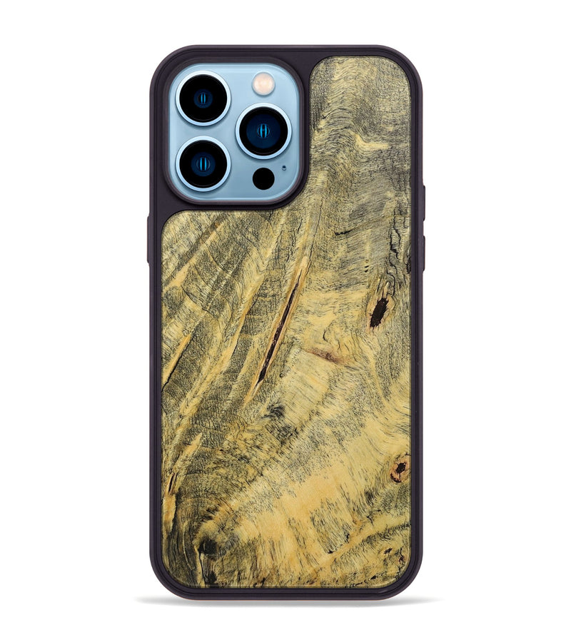 iPhone 14 Pro Max Wood+Resin Phone Case - Tessa (Wood Burl, 712214)