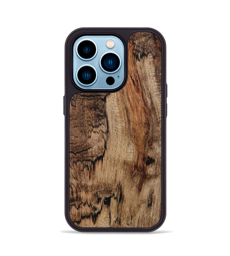 iPhone 14 Pro Wood+Resin Phone Case - Faye (Wood Burl, 712217)