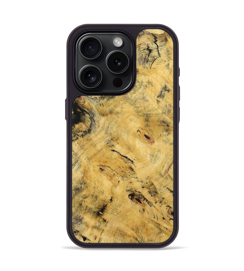 iPhone 15 Pro Wood+Resin Phone Case - Halle (Wood Burl, 712220)