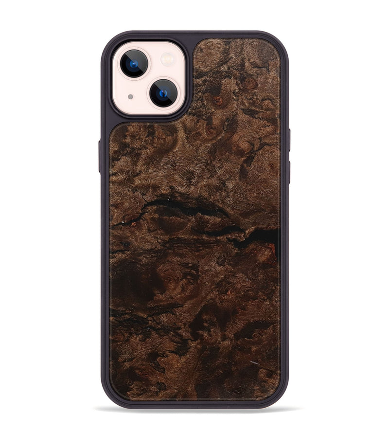 iPhone 14 Plus Wood+Resin Phone Case - Angie (Wood Burl, 712223)