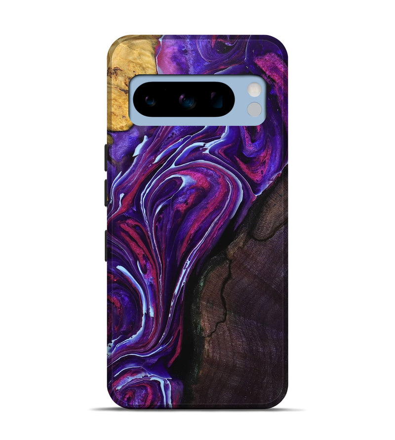 Pixel 8 Pro Wood+Resin Live Edge Phone Case - Kyle (Purple, 712280)