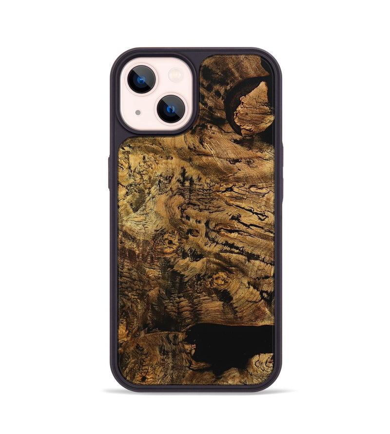 iPhone 14 Wood+Resin Phone Case - Matias (Wood Burl, 712502)