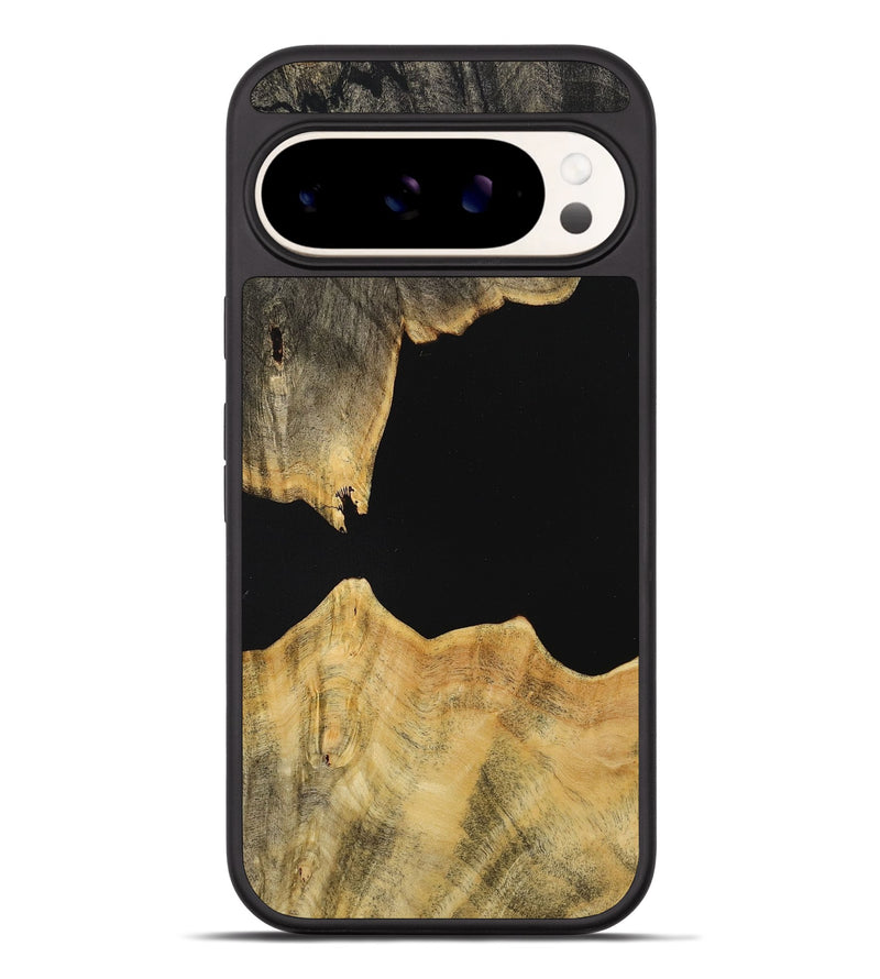 Pixel 9 Pro XL Wood+Resin Phone Case - Kason (Pure Black, 712510)