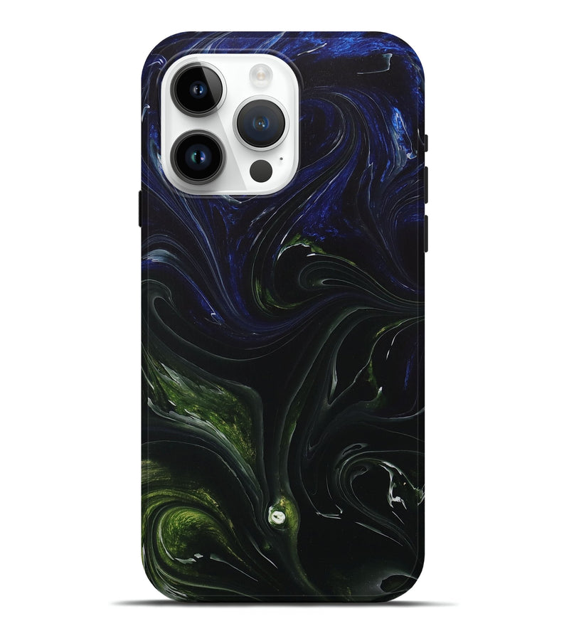 iPhone 15 Pro Max ResinArt Live Edge Phone Case - Clark (Blue, 712559)
