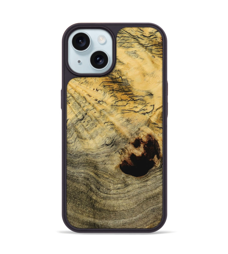 iPhone 15 Wood+Resin Phone Case - Sawyer (Wood Burl, 712665)