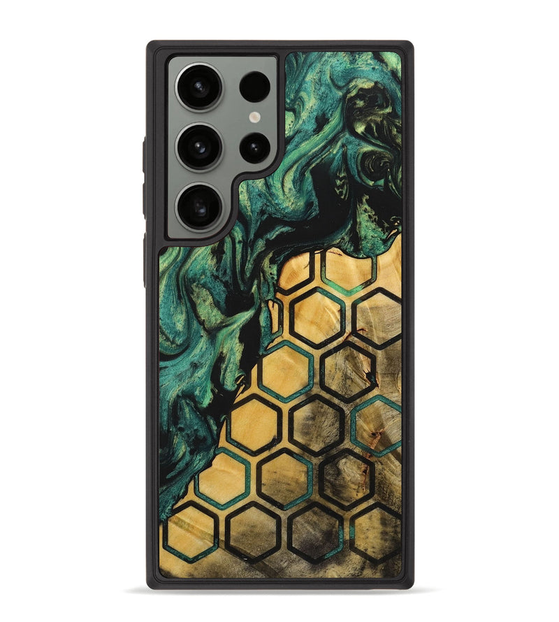 Galaxy S23 Ultra Wood+Resin Phone Case - Xavier (Pattern, 712672)