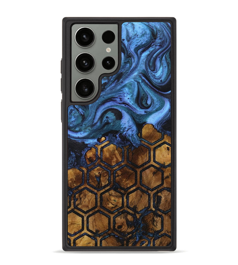 Galaxy S23 Ultra Wood+Resin Phone Case - Fred (Pattern, 712678)