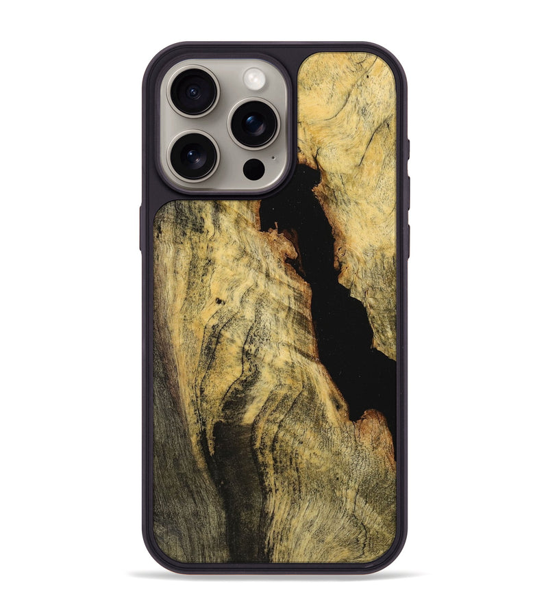iPhone 15 Pro Max Wood+Resin Phone Case - Taylor (Wood Burl, 712715)