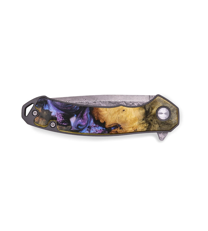 EDC Wood+Resin Pocket Knife - Lou (Purple, 712717)