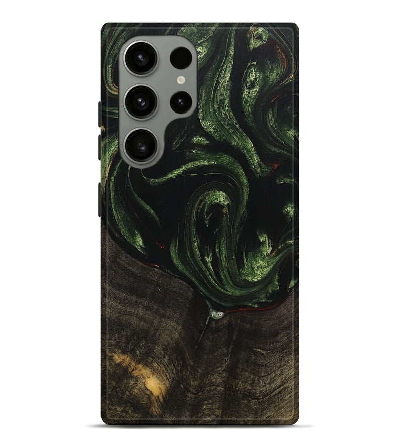 Galaxy S23 Ultra Wood+Resin Live Edge Phone Case - Anderson (Green, 712739)