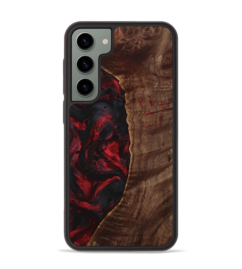 Galaxy S23 Plus Wood+Resin Phone Case - Perla (Red, 712934)