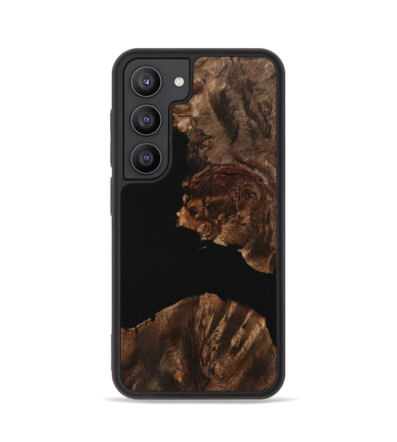 Galaxy S23 Wood+Resin Phone Case - Paige (Pure Black, 712953)