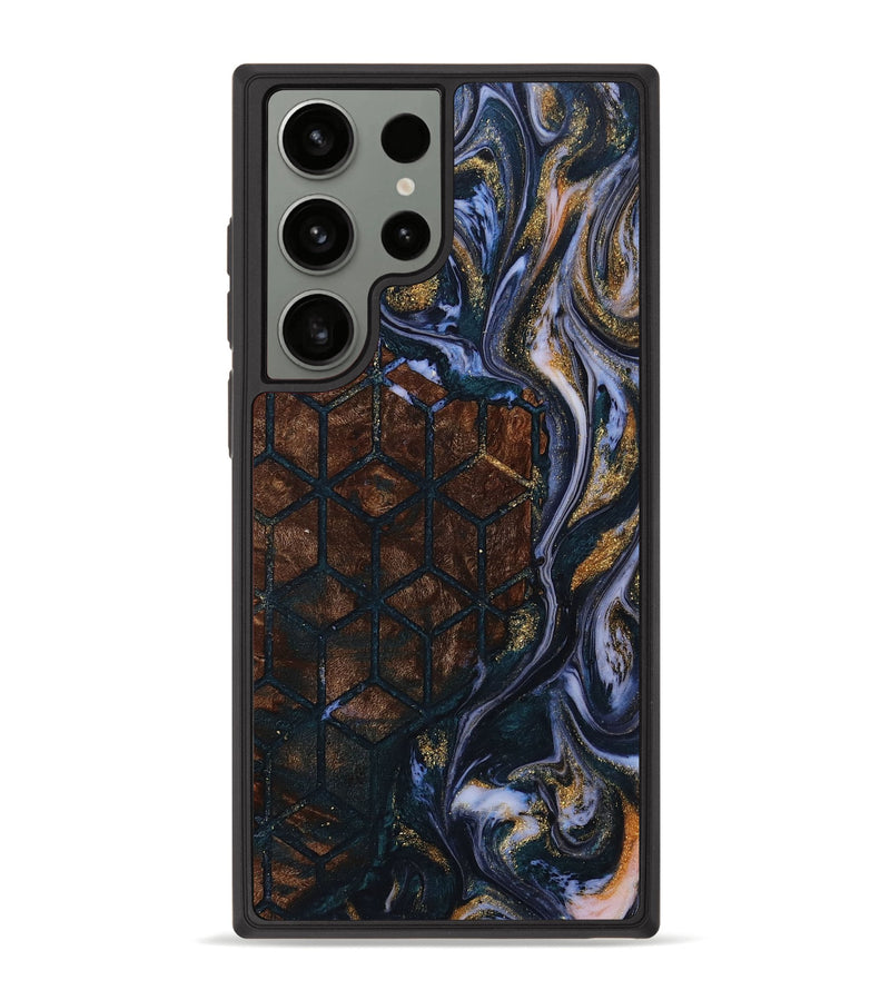 Galaxy S23 Ultra Wood+Resin Phone Case - Chasity (Pattern, 712993)