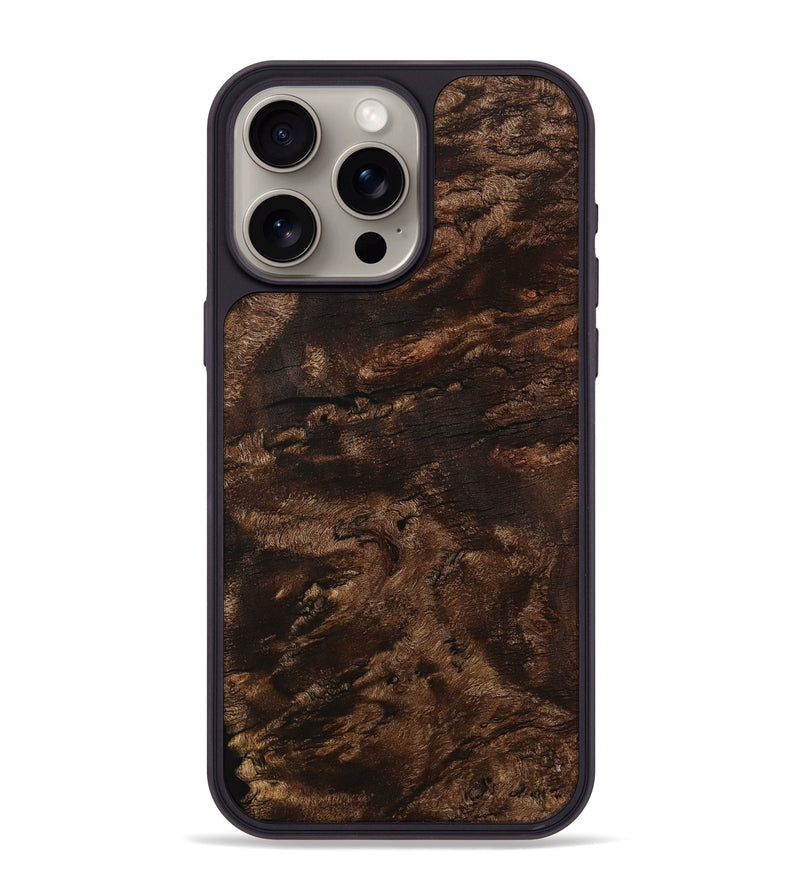 iPhone 15 Pro Max Wood+Resin Phone Case - Taryn (Wood Burl, 713011)