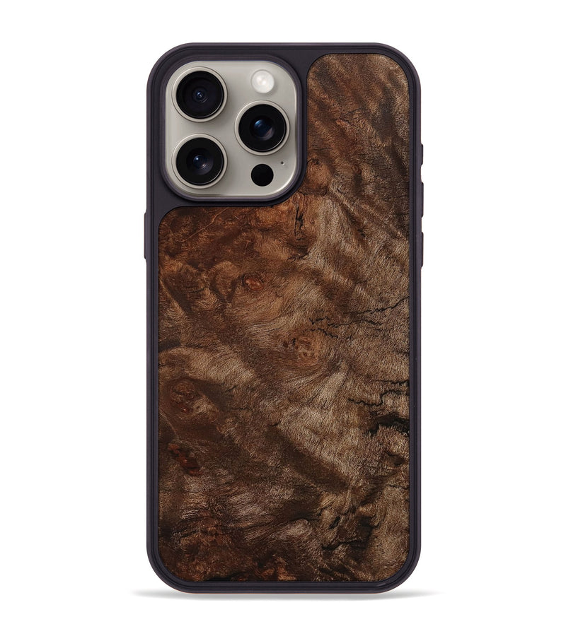 iPhone 15 Pro Max Wood+Resin Phone Case - Imani (Wood Burl, 713012)