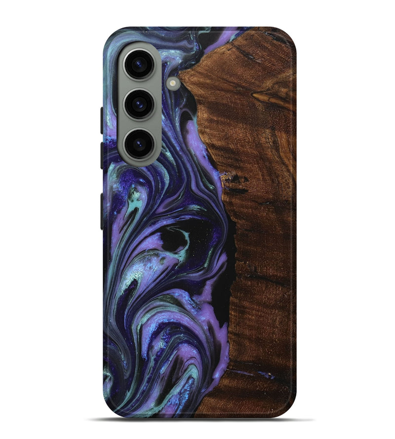 Galaxy S24 Plus Wood+Resin Live Edge Phone Case - Alondra (Purple, 713030)