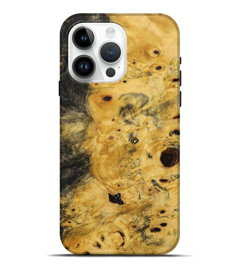 iPhone 15 Pro Max Wood+Resin Live Edge Phone Case - Brenda (Wood Burl, 713043)