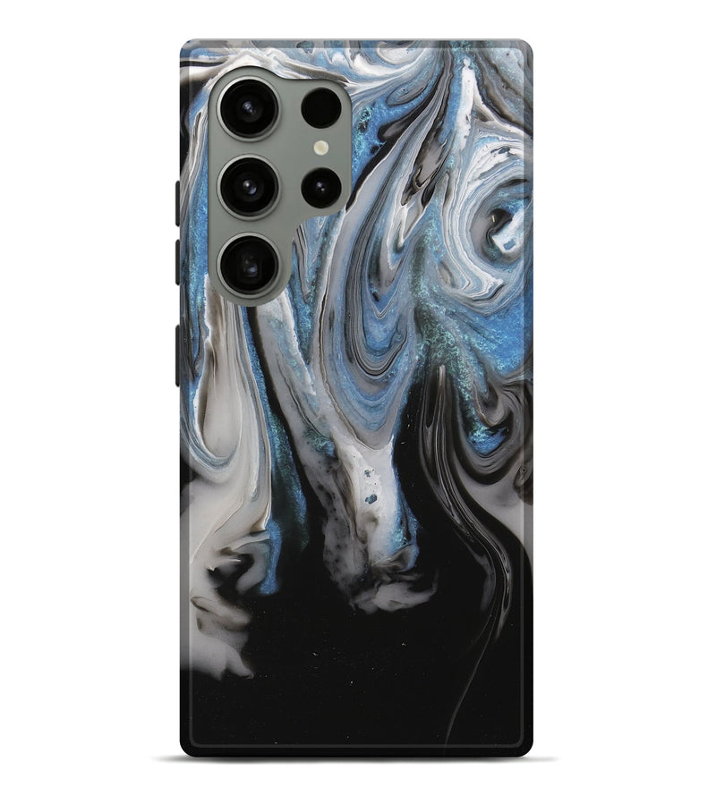 Galaxy S24 Ultra ResinArt Live Edge Phone Case - Lowell (Black & White, 713048)