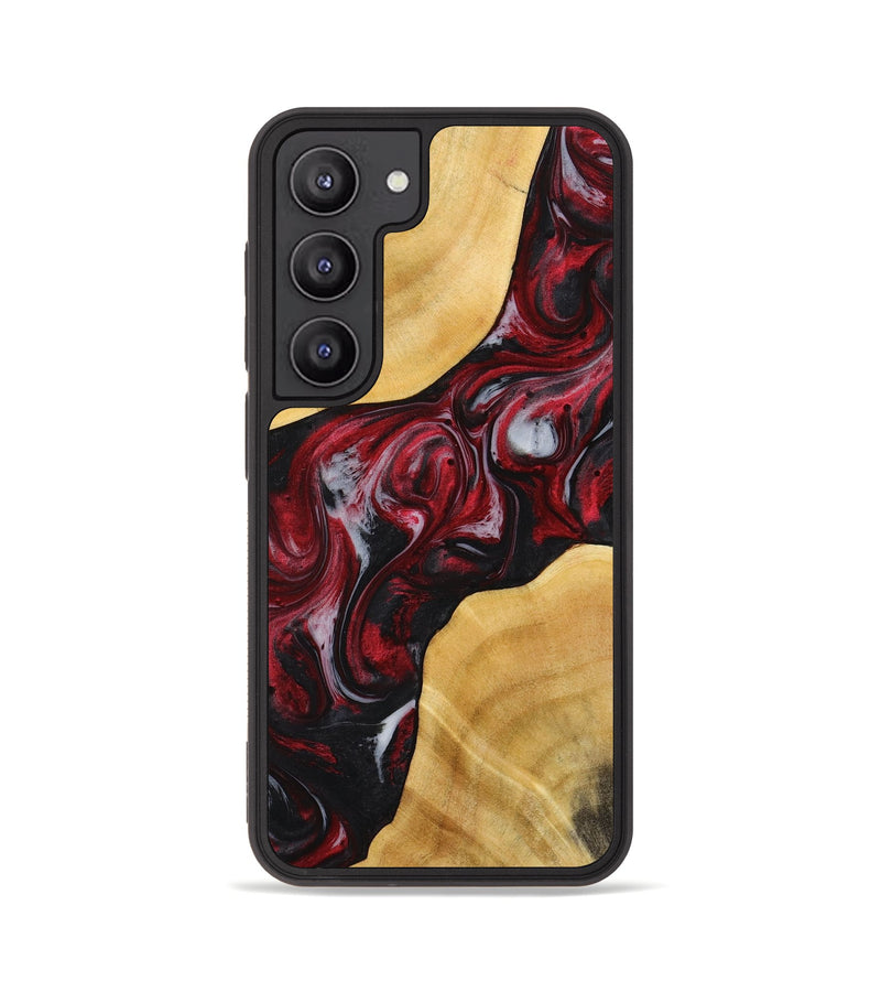 Galaxy S23 Wood+Resin Phone Case - Muhammad (Red, 713086)